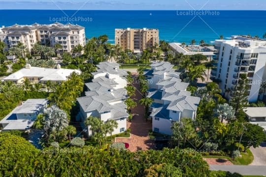 Aerial building view