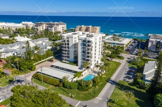 Aerial building view