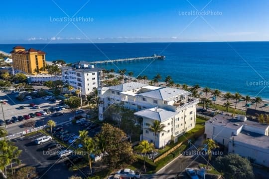 Aerial building view