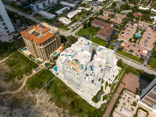 Aerial building view